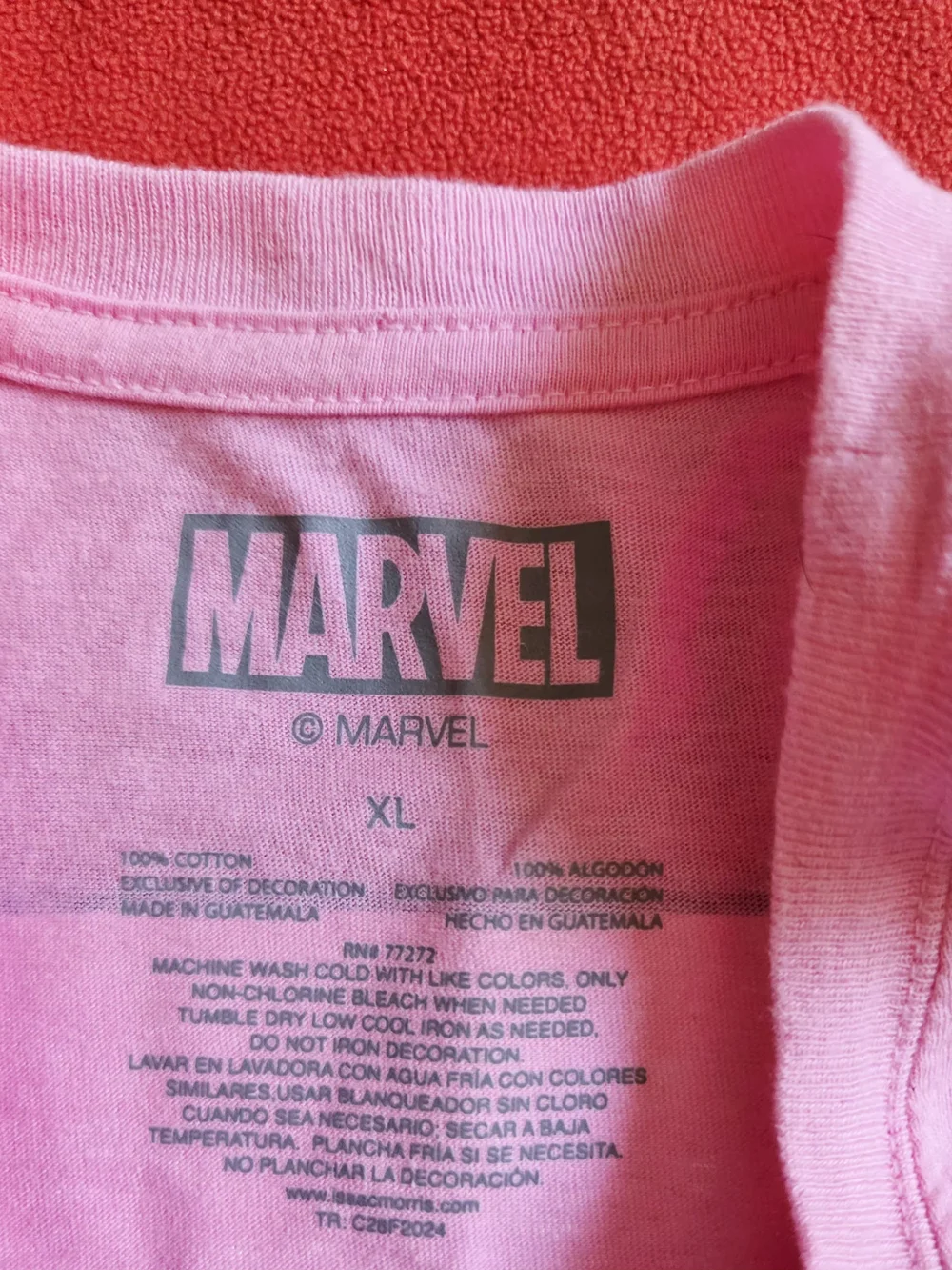 MARVEL Spider-Man Comic Panels Graphic T-Shirt Unisex XL  Pink